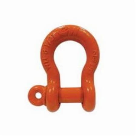 Cm M657G Super Strong Anchor Shackle, 20 Ton, 112 In, Orange Powder Coated M657P